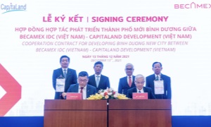 Becamex IDC hợp tác với CapitaLand phát triển Thành phố Mới Bình Dương